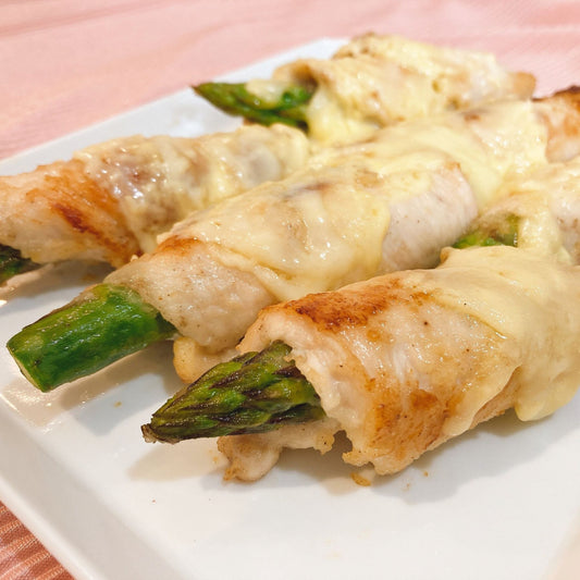 アスパラチキンロールマヨチーズ焼き