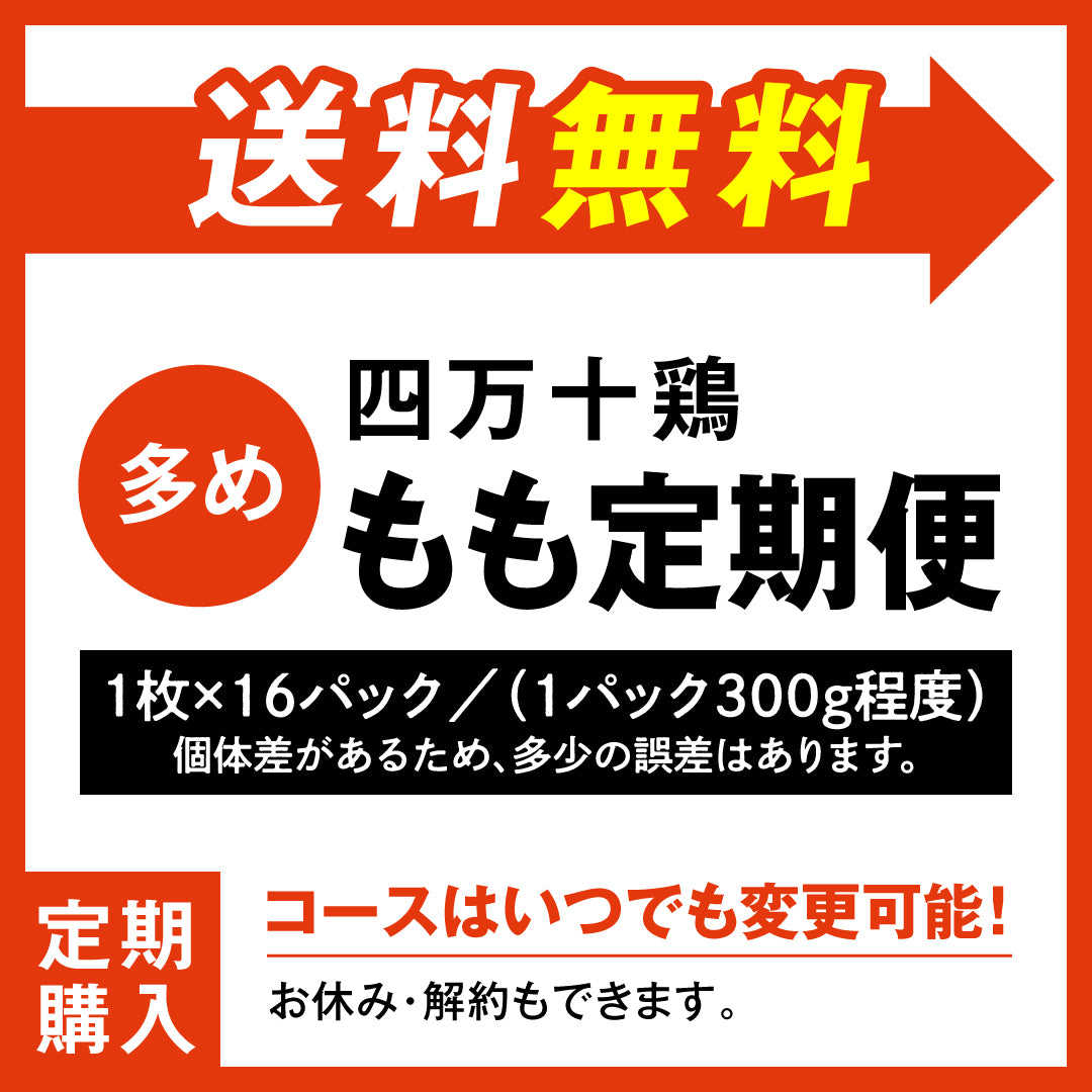 四万十鶏 定期購入 もも定期便 多め