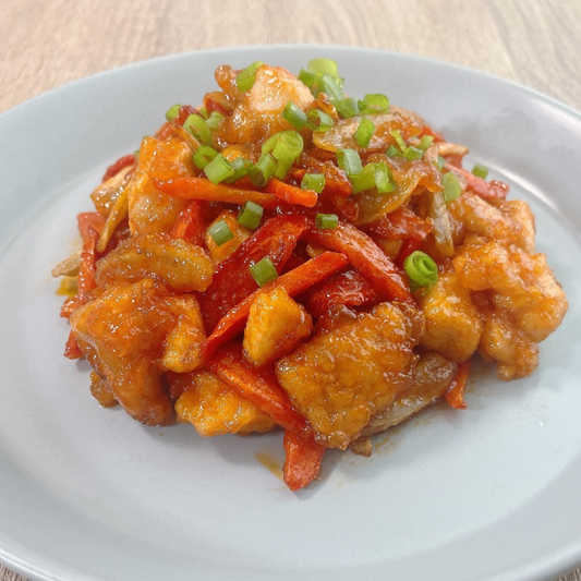 鶏肉とごぼうのケチャップ煮