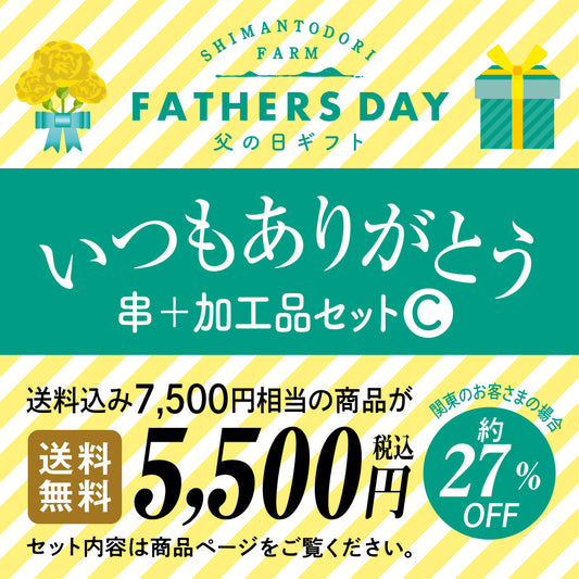 父の日ギフト　いつもありがとう　【串＋加工品セットC】