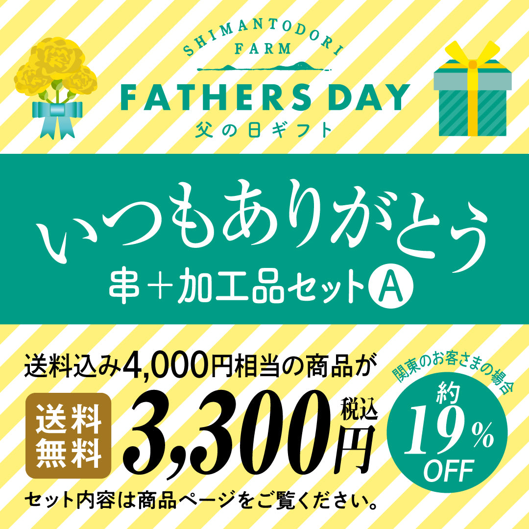 父の日ギフト　いつもありがとう　【串＋加工品セットA】